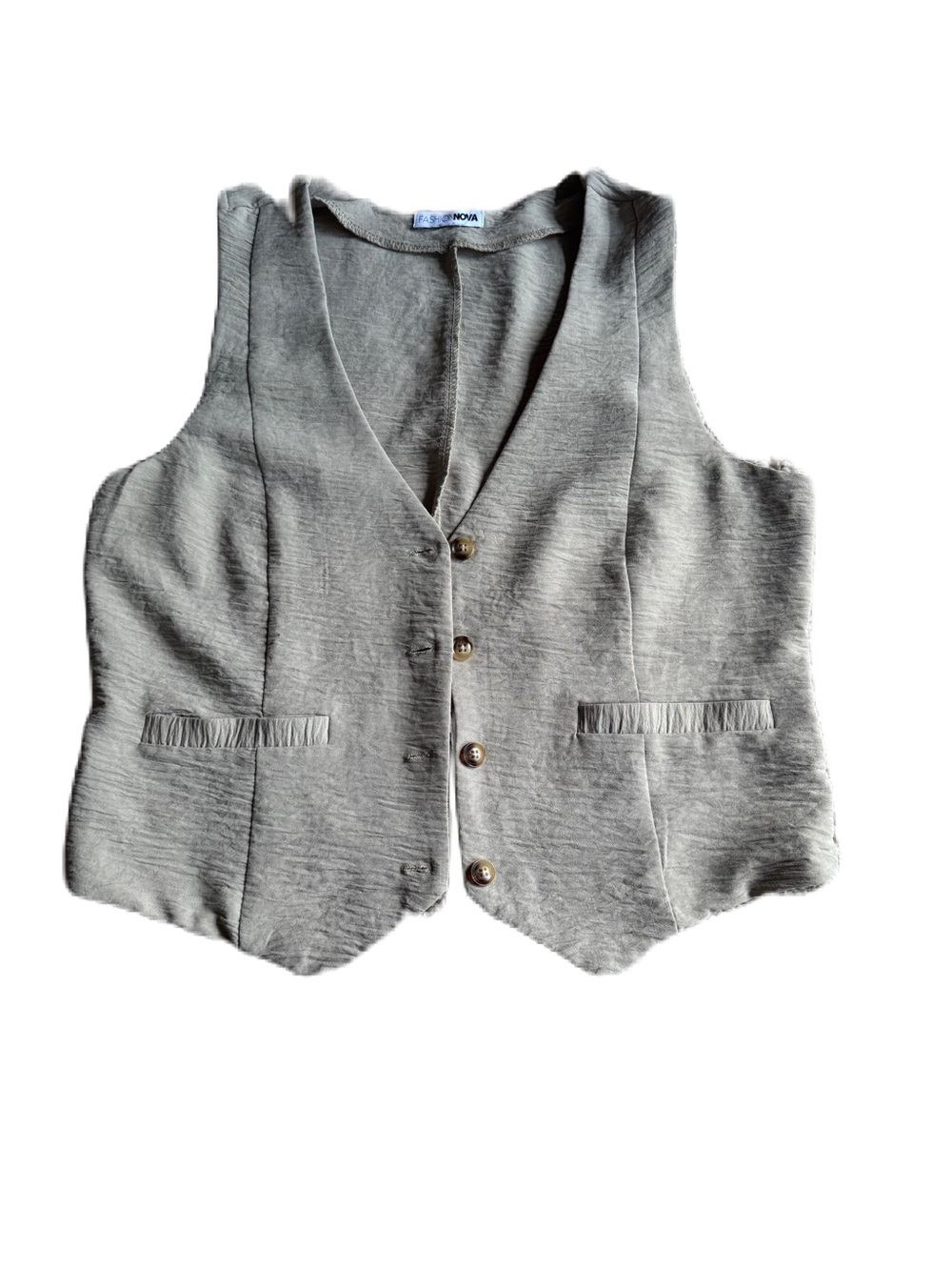 Fashion Nova Olive Green Vest